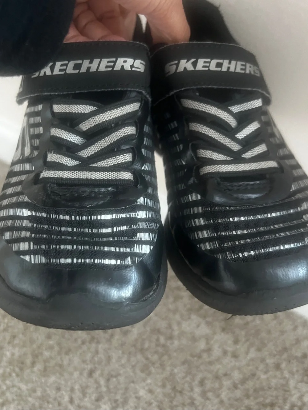 Skechers Kids' Black Athletic Shoe - Picture 4 of 8